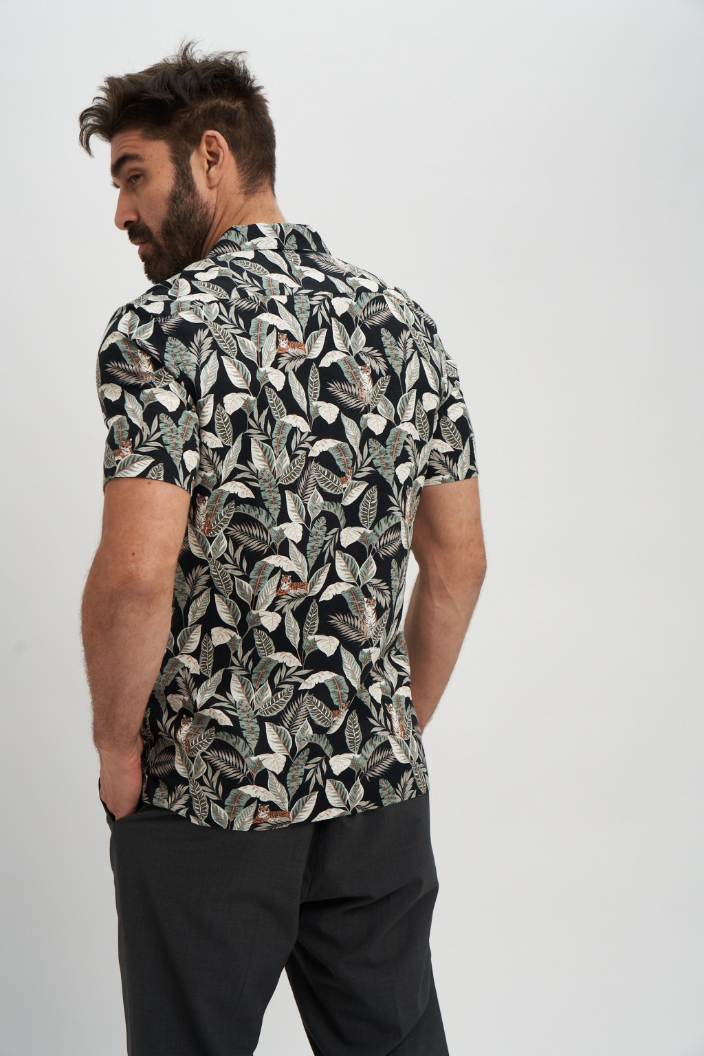 KOSZULA KRÓTKI RĘKAW PRINT T25-2458M-Y4