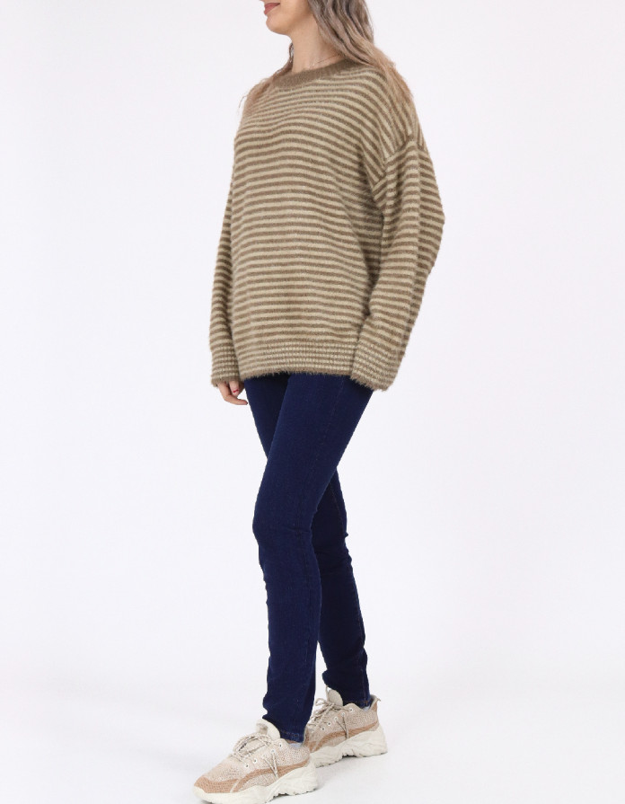 SWETER PASKI OVERSIZE KONTRAST