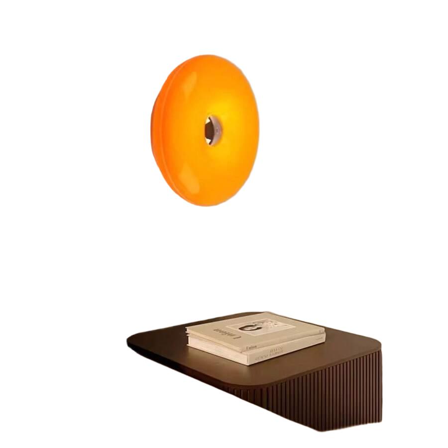 pomarańczowa lampka okrąg