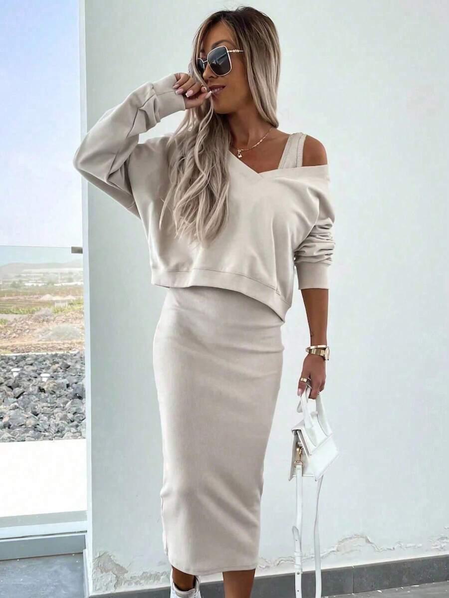 SUKIENKA BLUZA KOMPLET