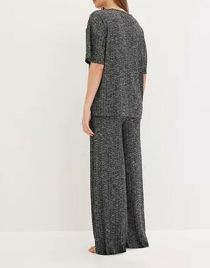 PRĄŻKOWANY DRES DOMOWY OVERSIZE