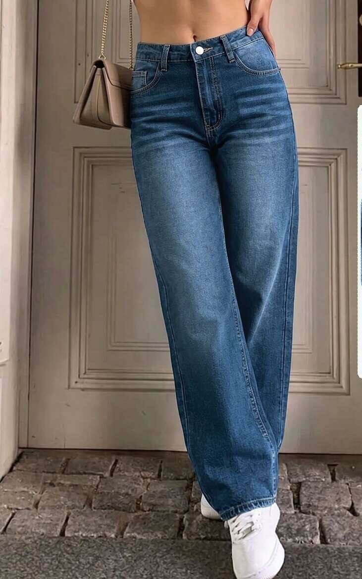 NIEBIESKIE SPODNIE JEANS