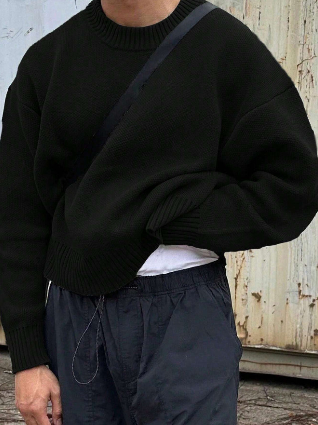 CZARNY SWETER CASUAL