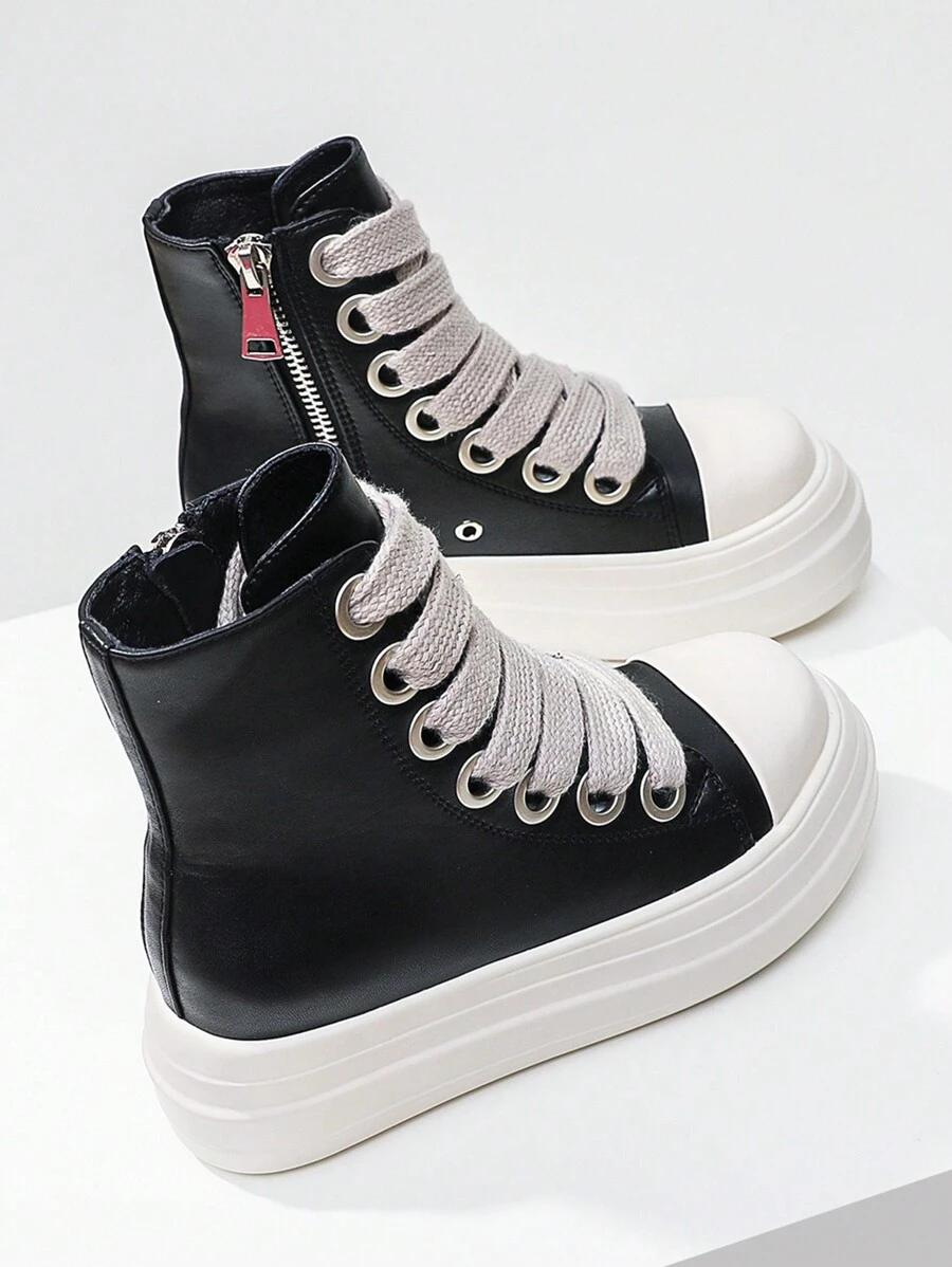 CZARNE BUTY PLATFORMA