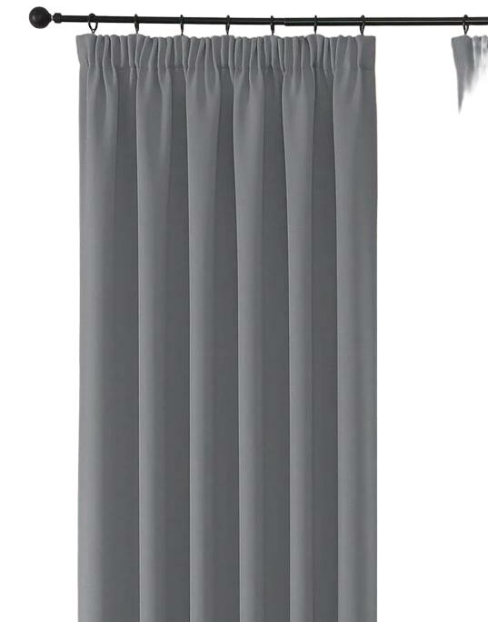 SZARE ZASŁONY 2-PACK