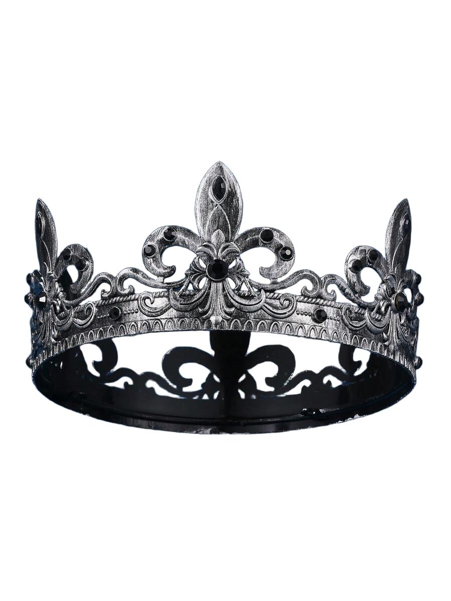 srebrna korona zdobienie
