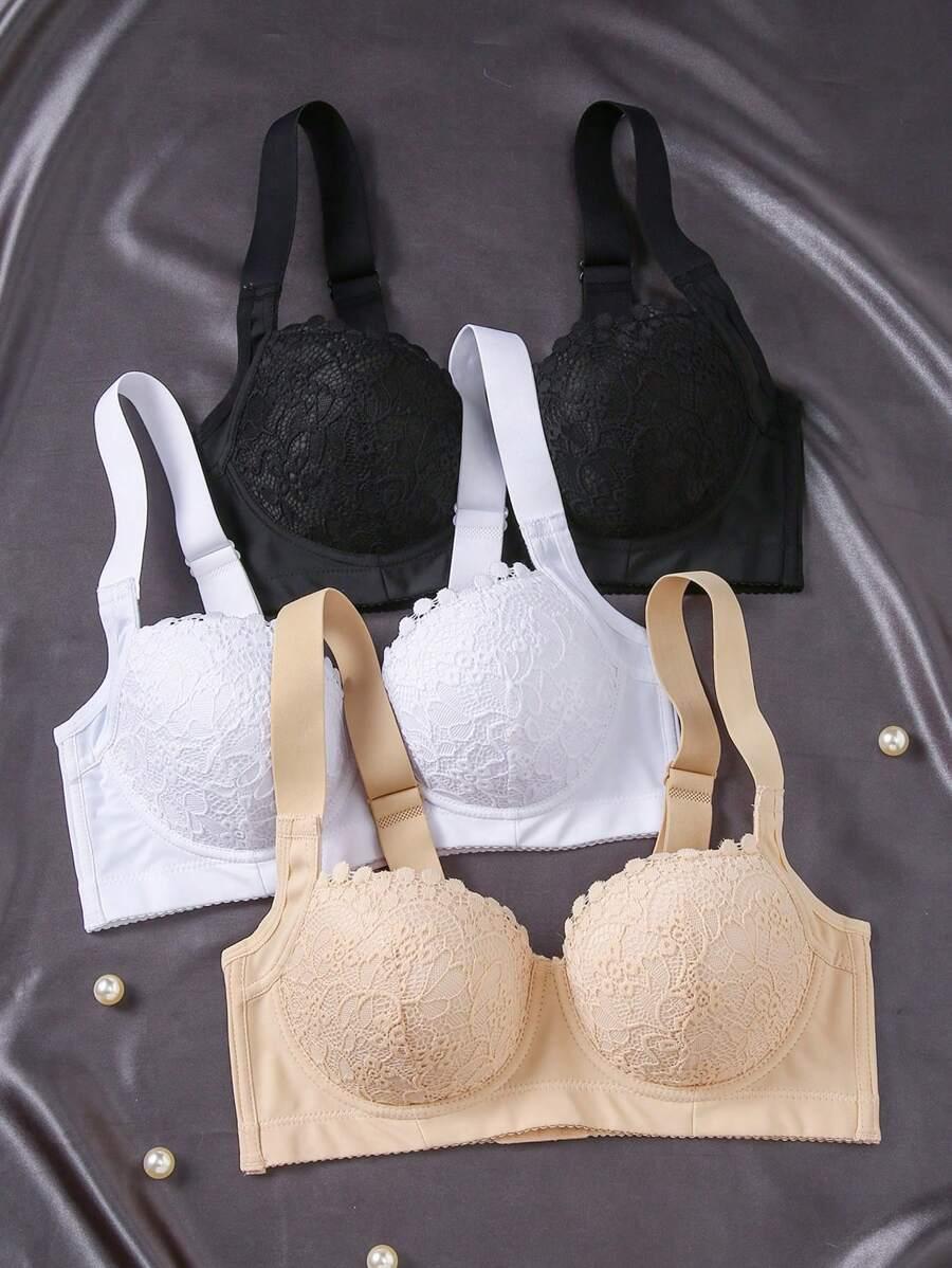 biustonosz koronka fiszbiny 3-pack