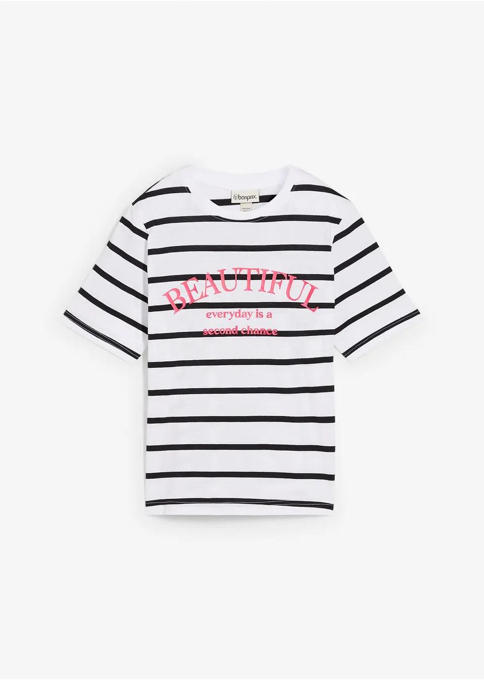 T-SHIRT DAMSKI BAWEŁNIANY OKRĄGŁY DEKOLT
