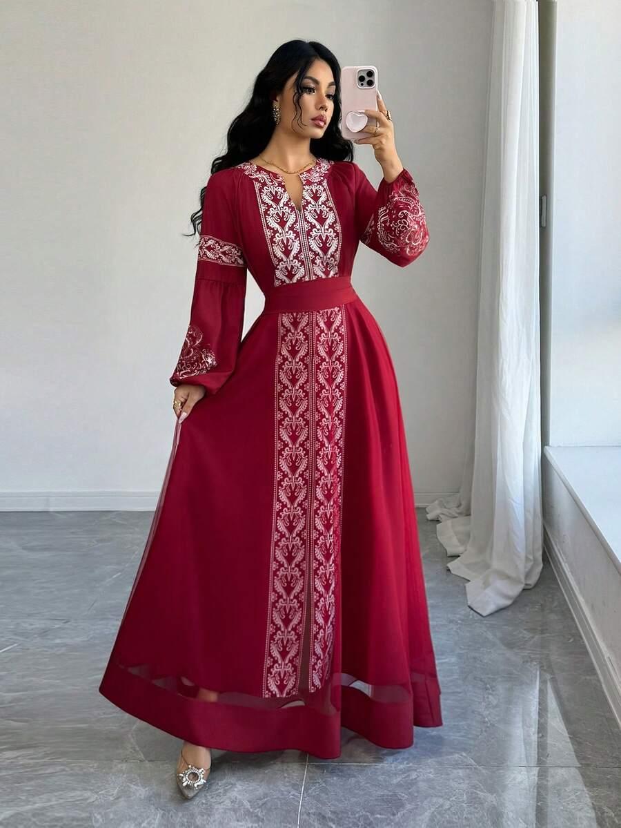 czerwona maxi sukienka