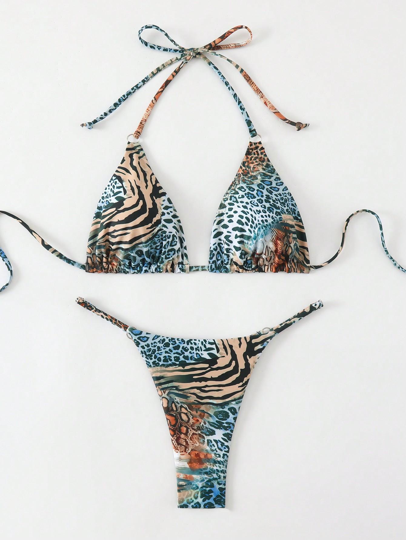 WIĄZANY KOMPLET BIKINI PRINT
