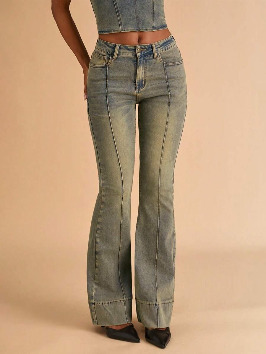 spodnie jeans dzwony