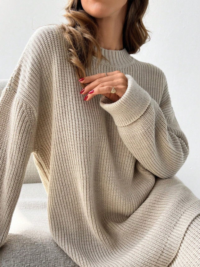 SWETER SPÓDNICA KOMPLET DZIANINA
