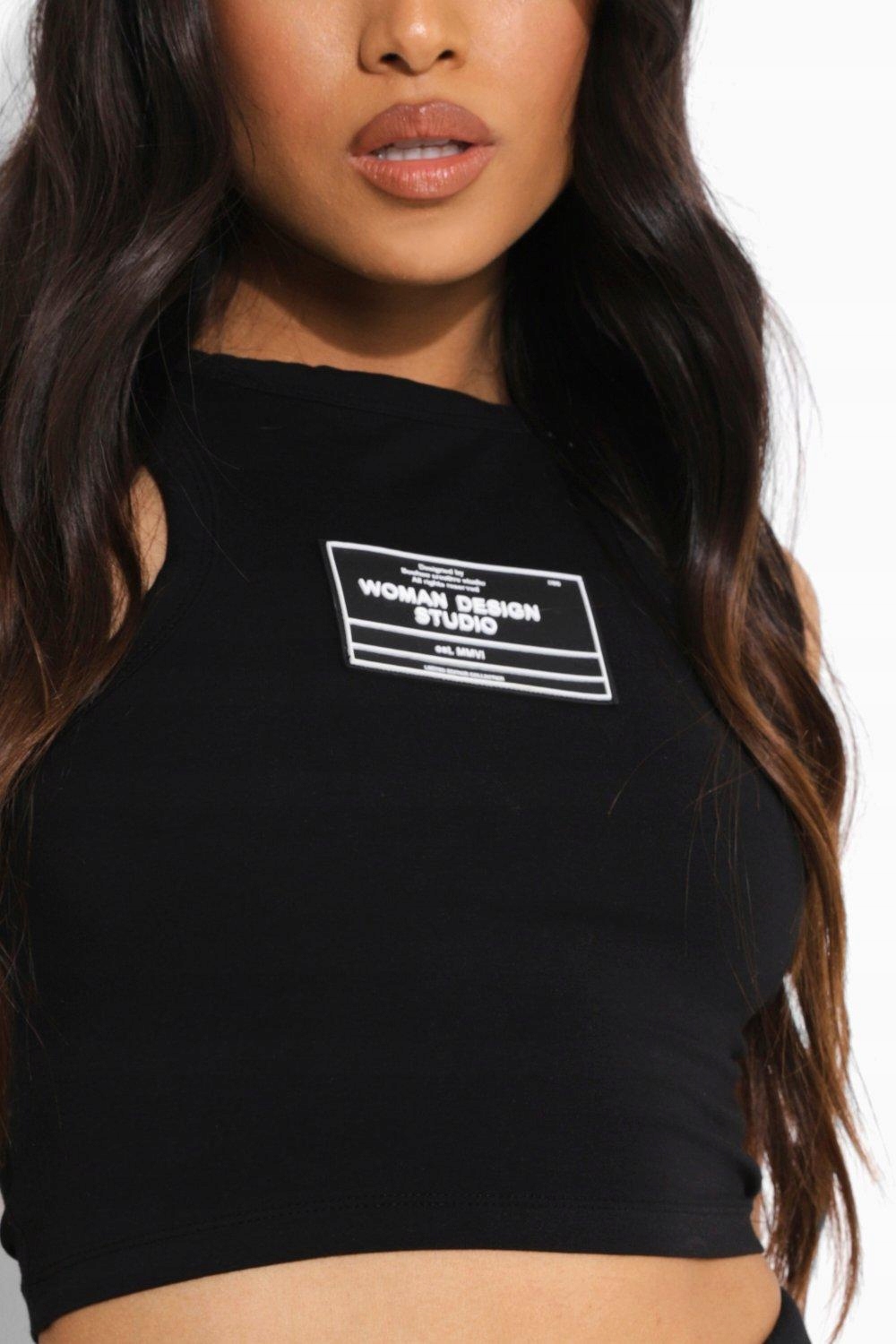 czarny top WOMAN DESING STUDIO
