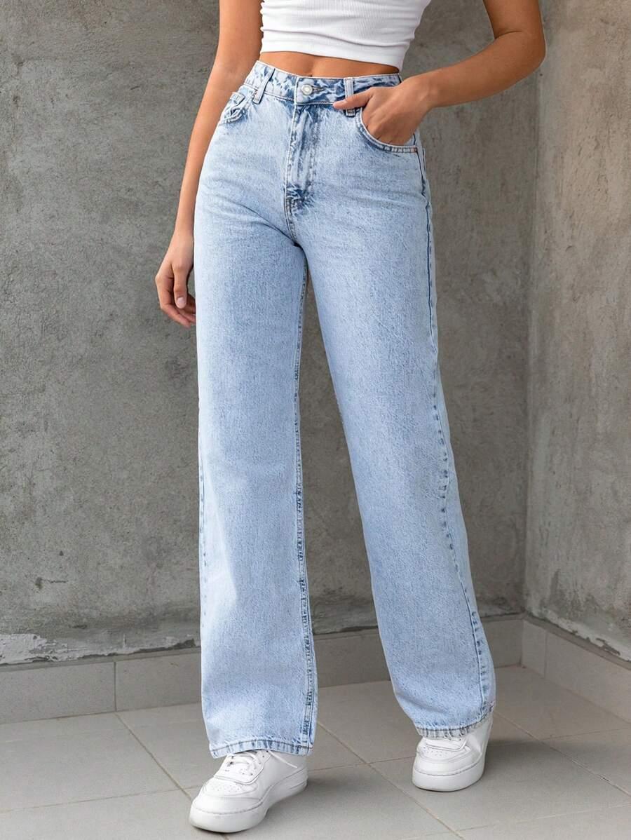 NIEBIESKIE SPODNIE JEANS