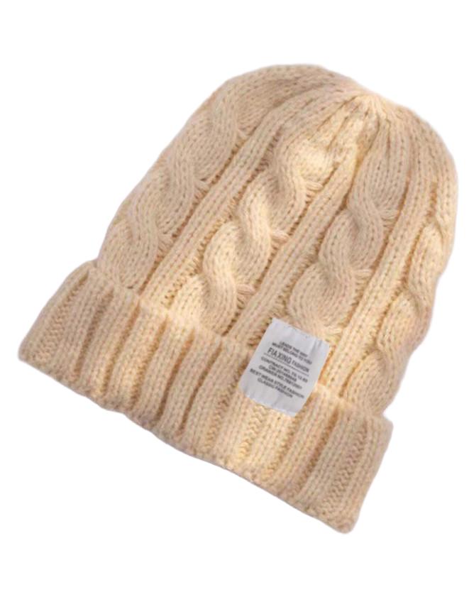 BEŻOWA CZAPKA BEANIE