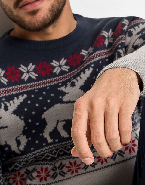 SWETER W NORWESKI WZÓR