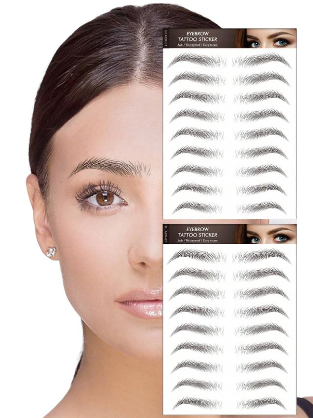 TATUAŻ NA BRWI NAKLEJKI WODOODPORNE 1szt.