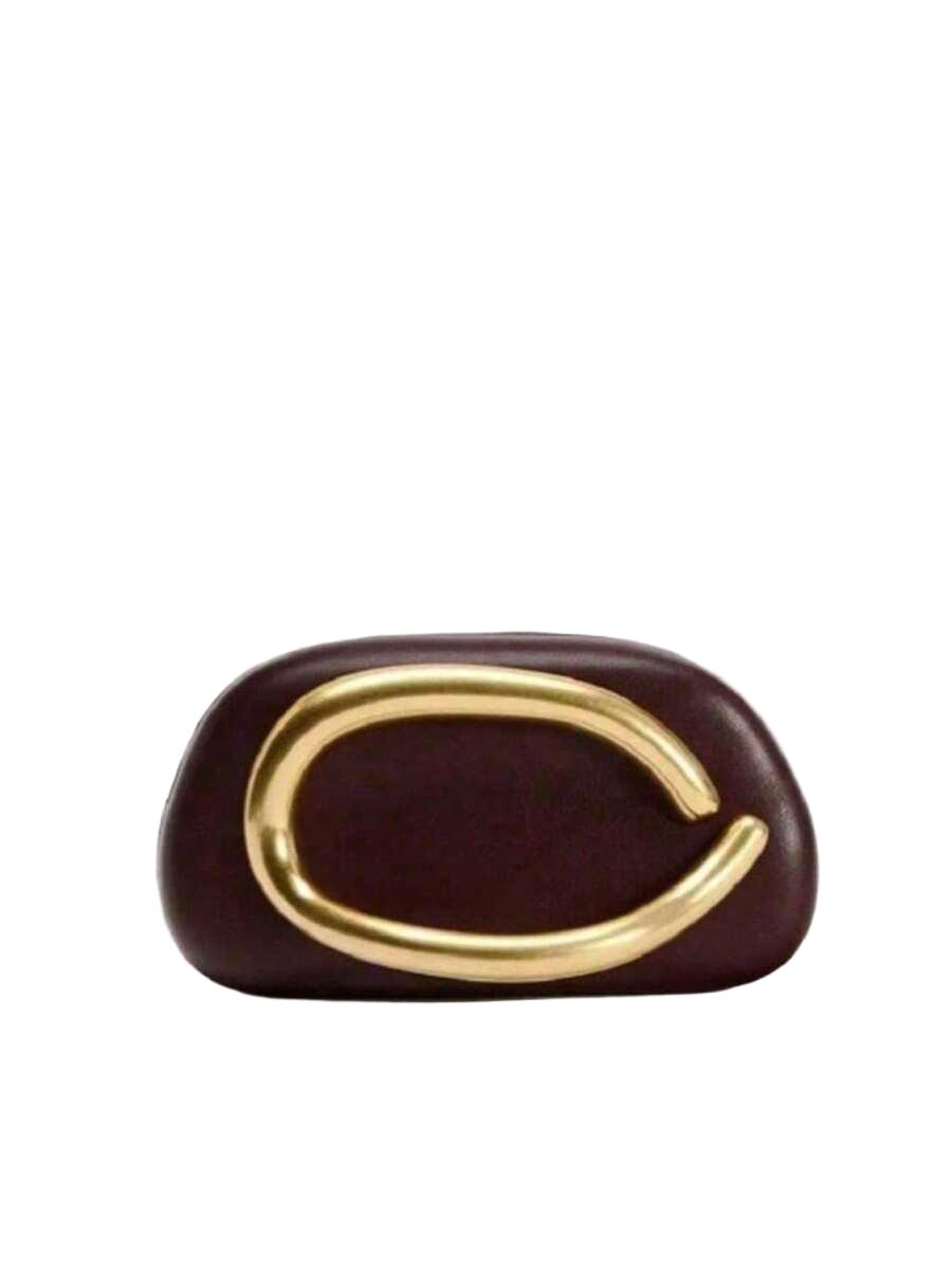 brązowa torebka kopertówka