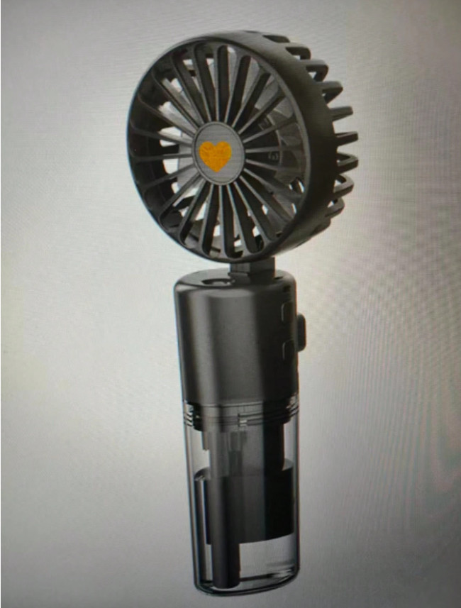 czarny minio wentylator
