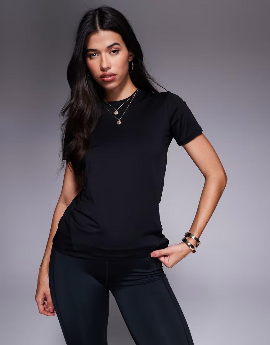 czarny sportowy t-shirt basic