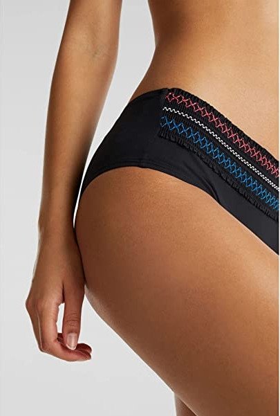CZARNY DÓŁ OD BIKINI haft