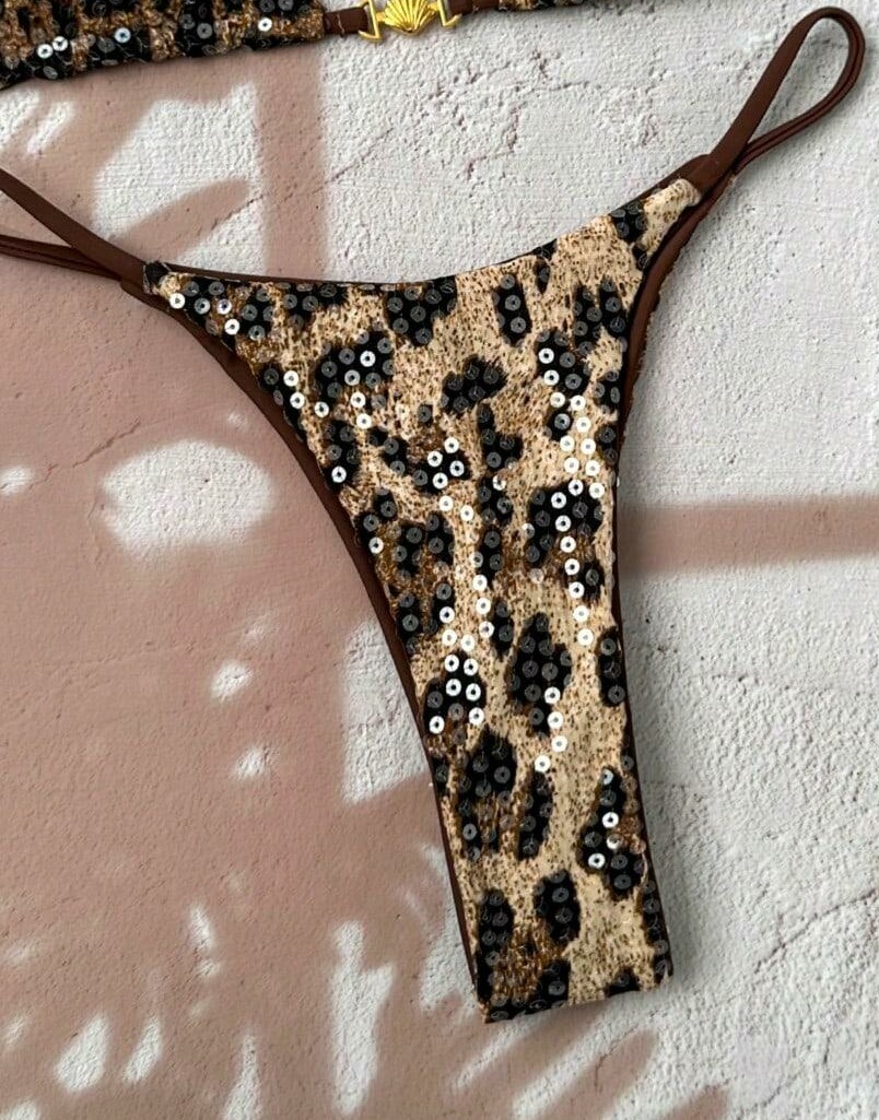 dół od bikini animal print