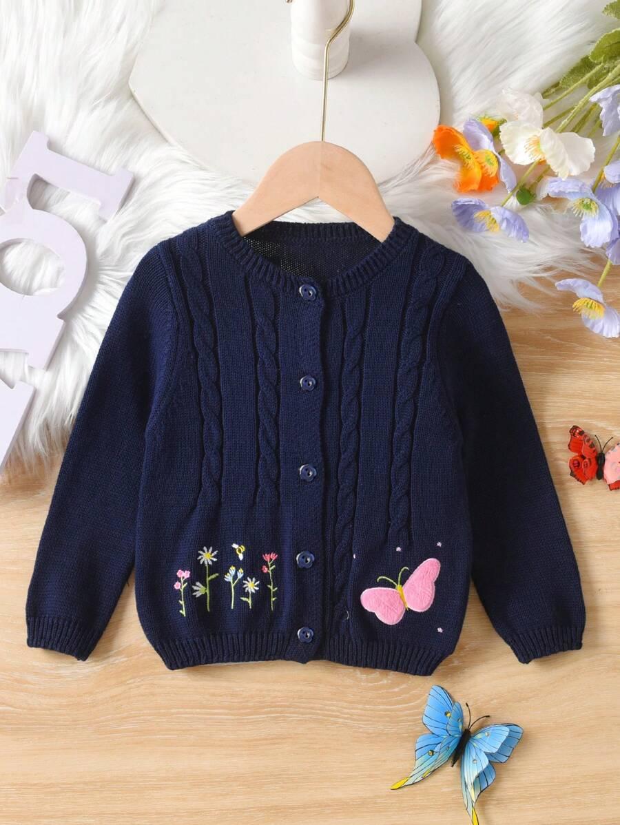 GRANATOWY SWETER GUZIKI