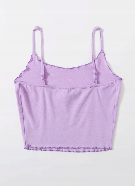 fioletowy top zdobienie