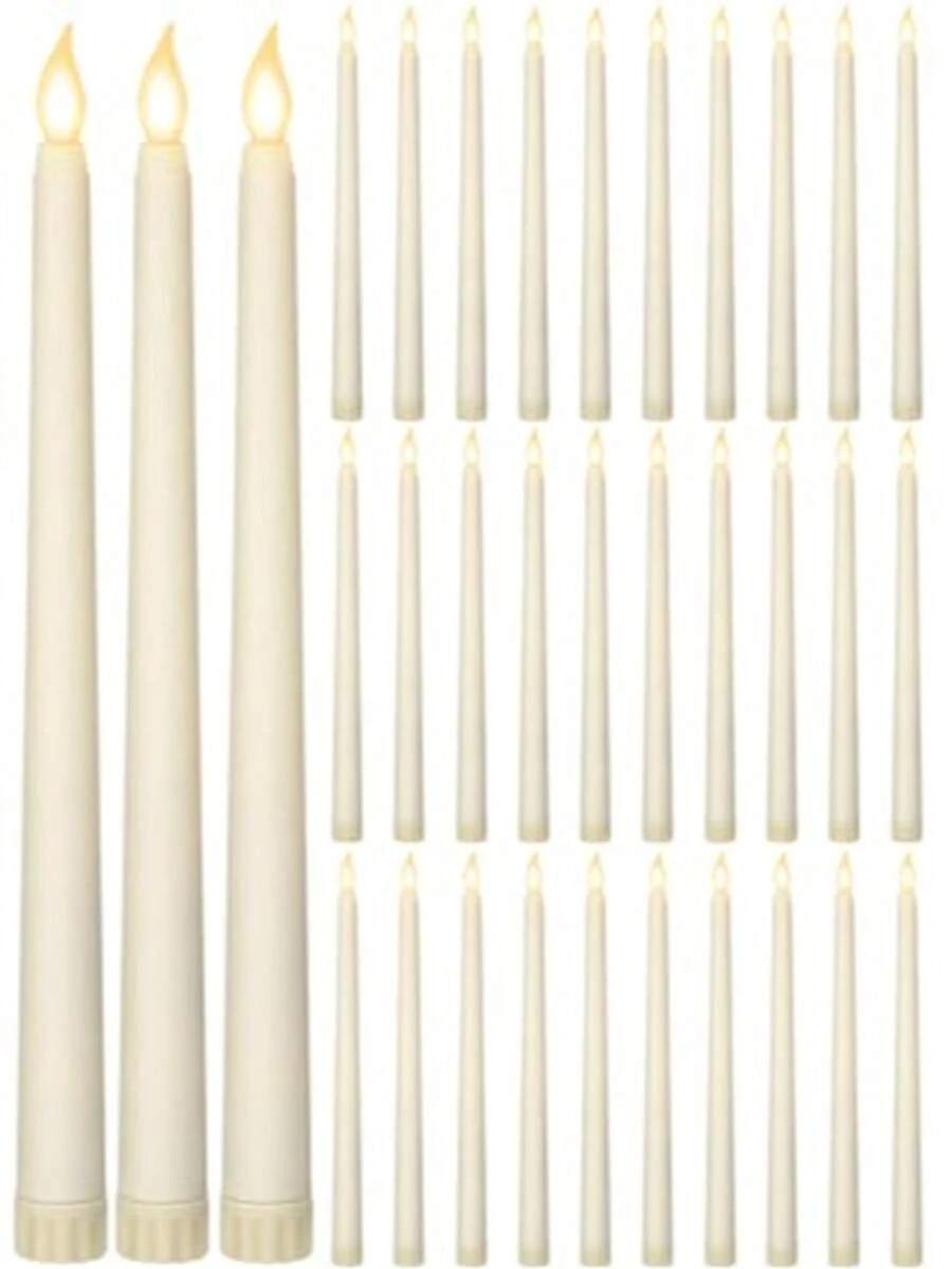 białe świece lec 6-pack