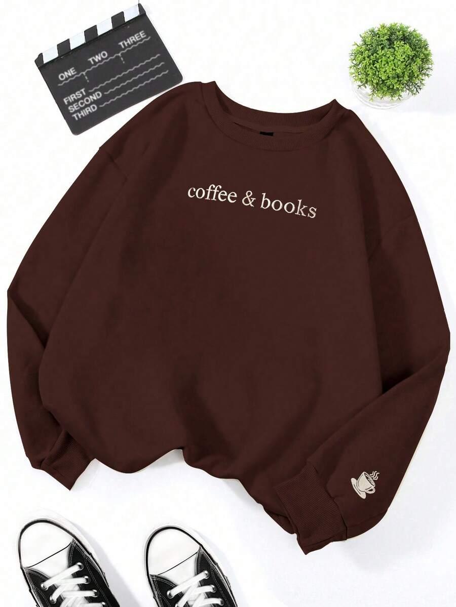 brązowa bluza casual