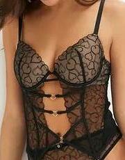 TOP GORSETOWY Z WZOREM