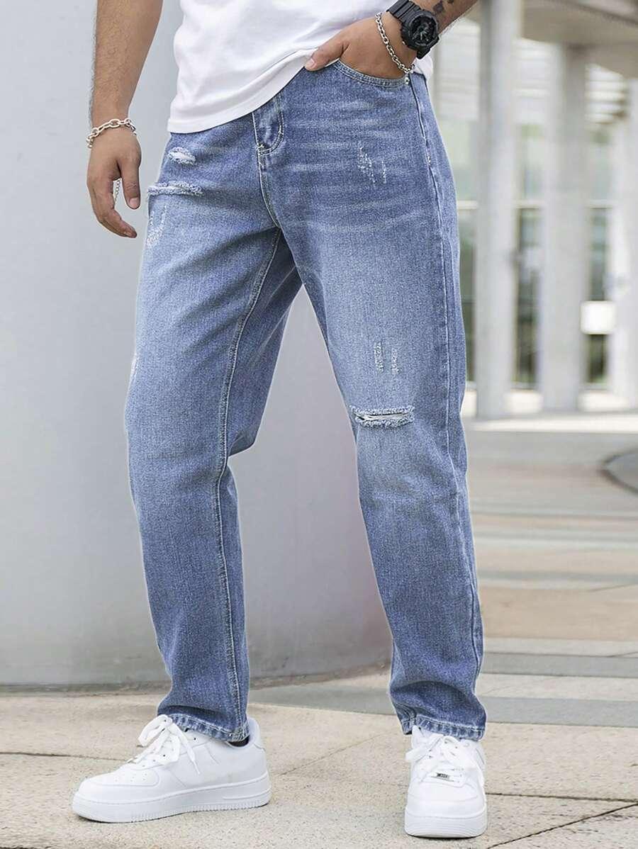 PROSTE SPODNIE JEANS KIESZENIE