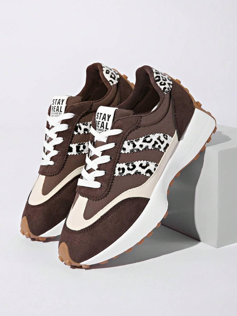 brązowe buty sportowe