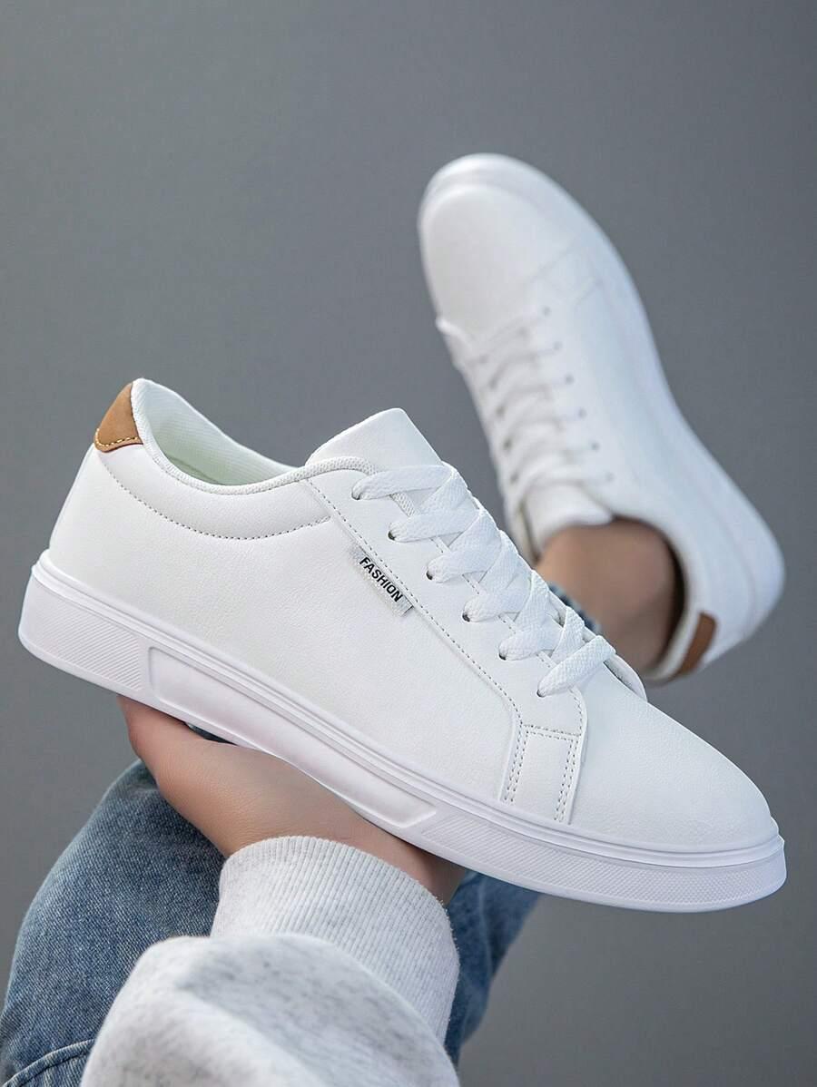 BIAŁE SZNUROWANE BUTY