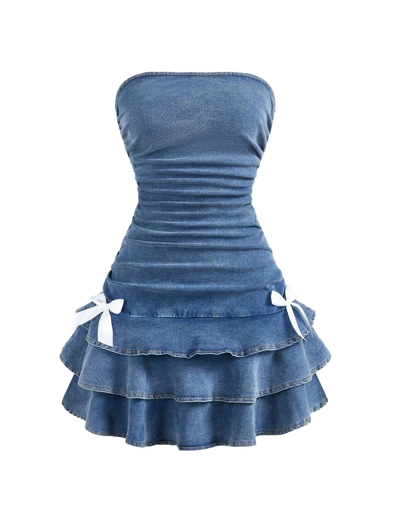 SUKIENKA MINI JEANSOWA