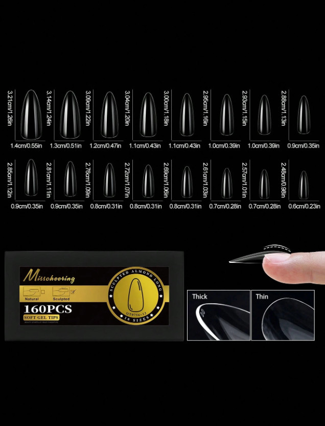 tipsy do przedłużania paznokci 