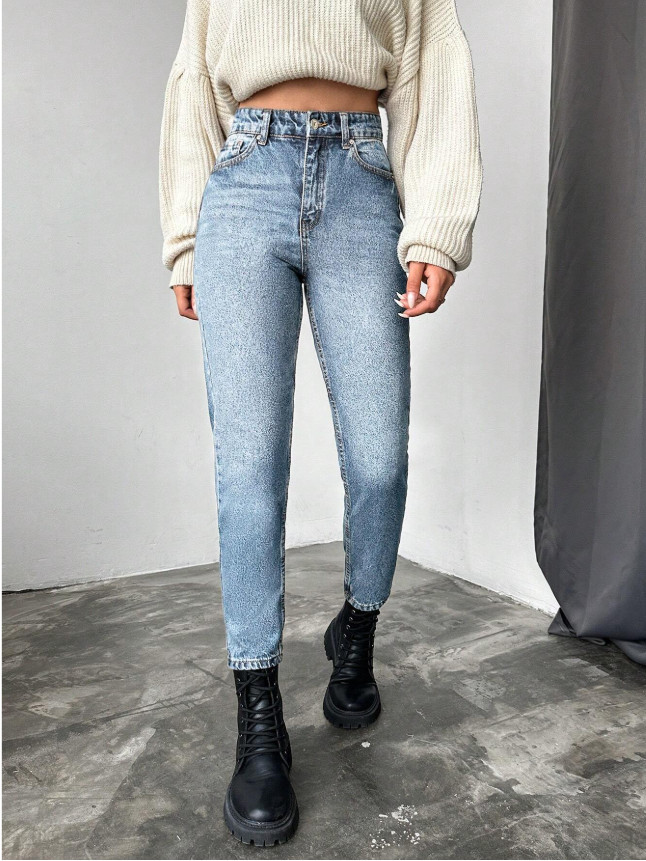 SPODNIE JEANS WYSOKI STAN