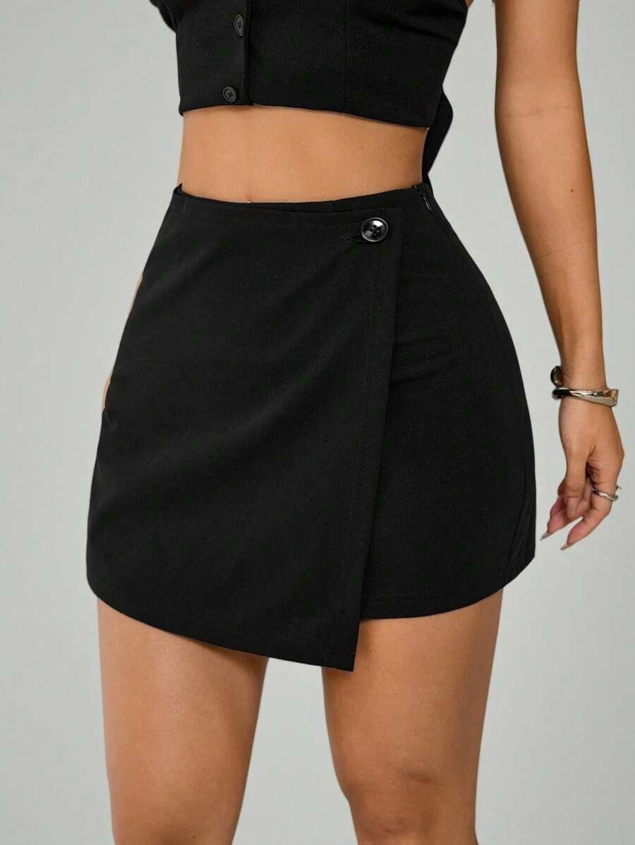 czarna mini spódnica