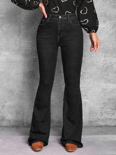 czarne spodnie jeans 