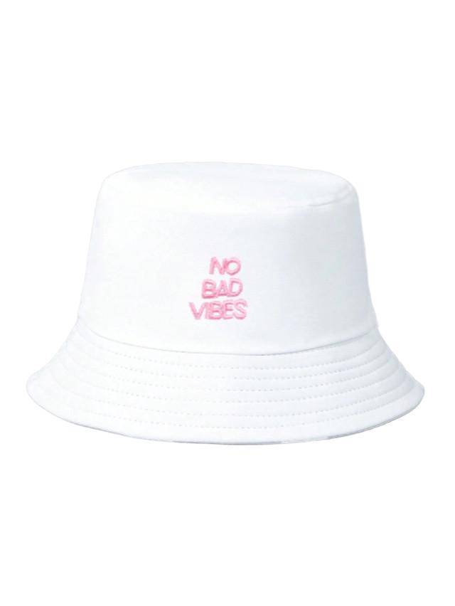 biały KAPELUSZ BUCKET