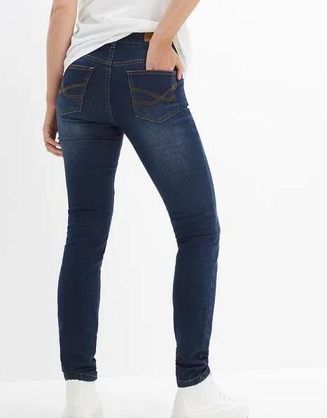 CIEMNONIEBIESKIE JEANSY SKINNY 
