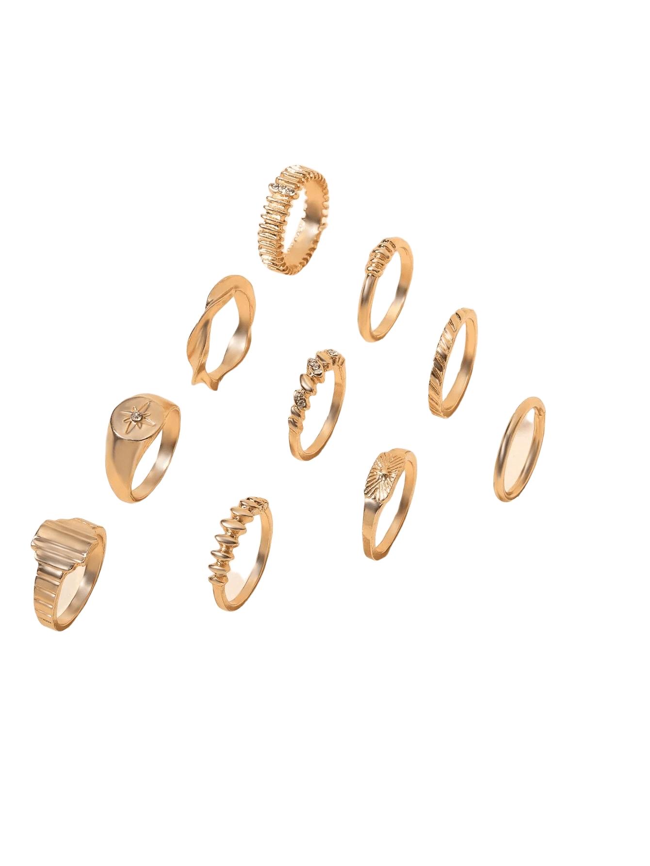 PIERŚCIONKI ZDOBIENIA 10-PACK