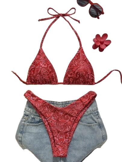 DWUCZĘŚCIOWE BIKINI DAMSKIE WZÓR