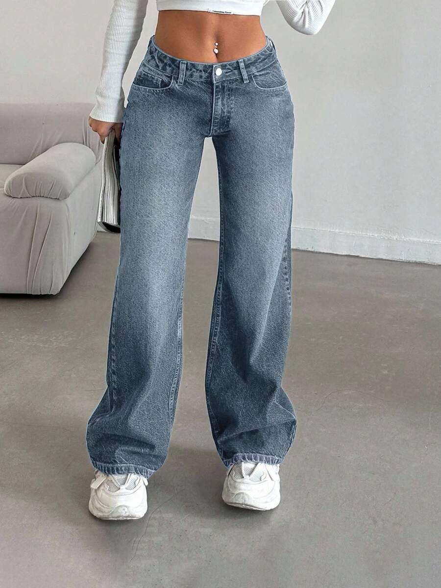 proste spodnie jeansowe