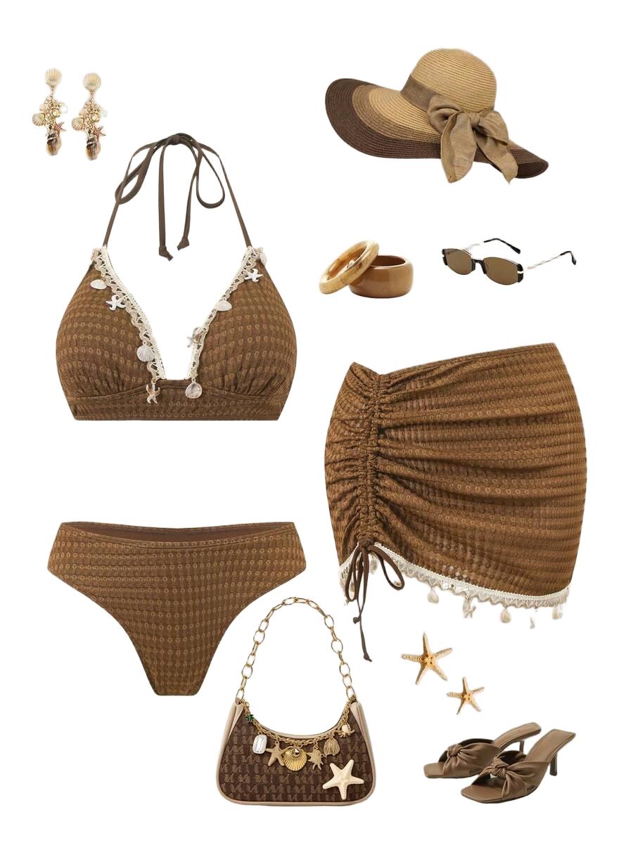 BIKINI DWUCZĘŚCIOWE ZE SPÓDNICĄ