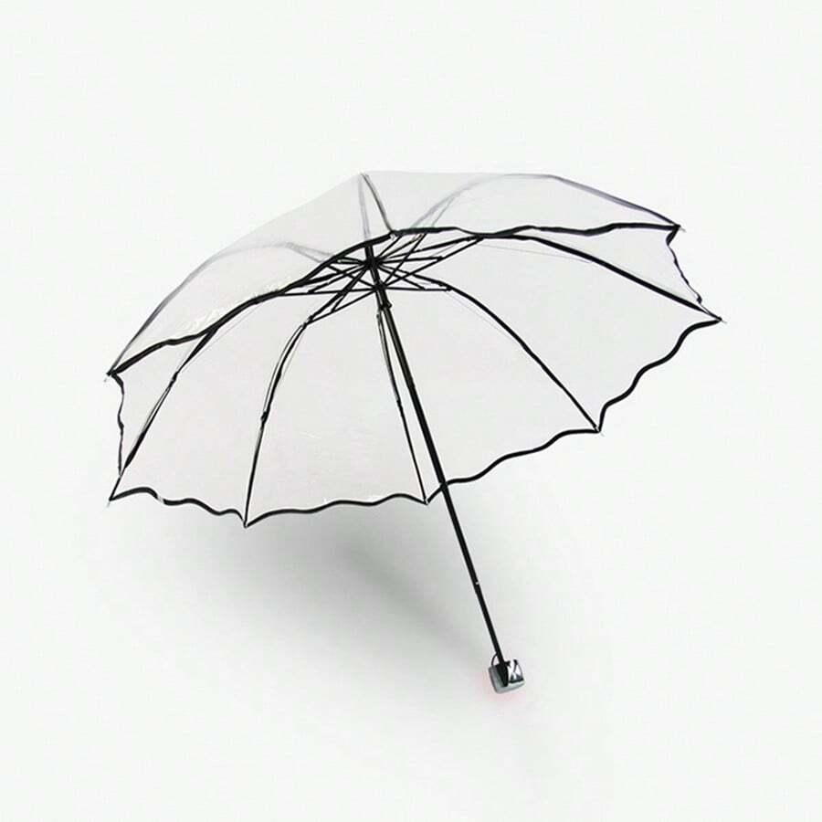 bezbarwny składany parasol