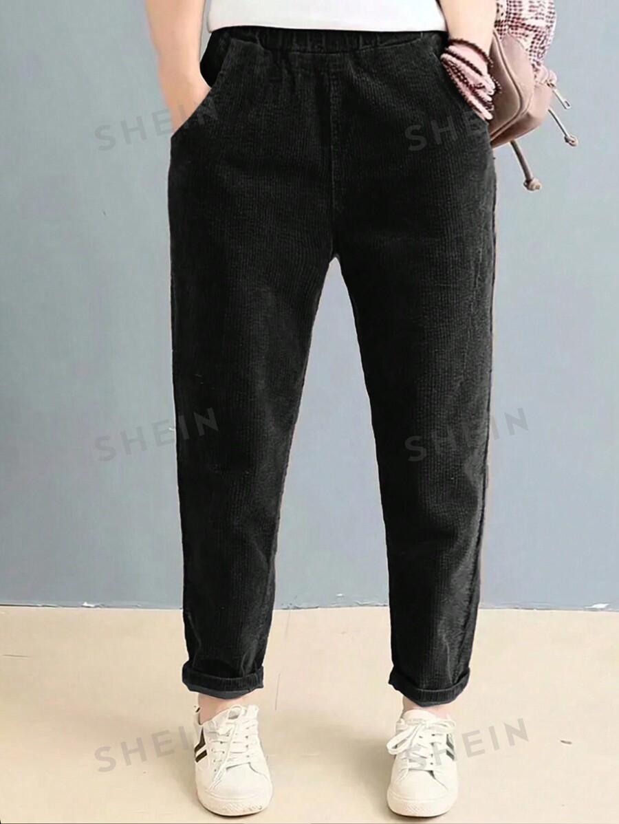 CZARNE SPODNIE REGULAR FIT 