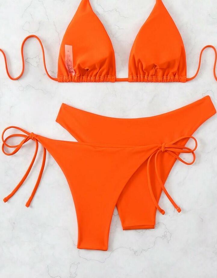 pomarańczowy dół od bikini 2 pack