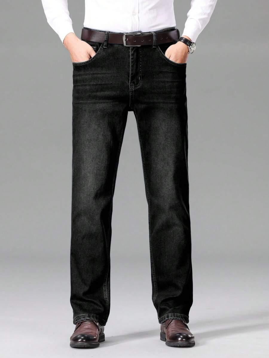 CZARNE SPODNIE JEANS