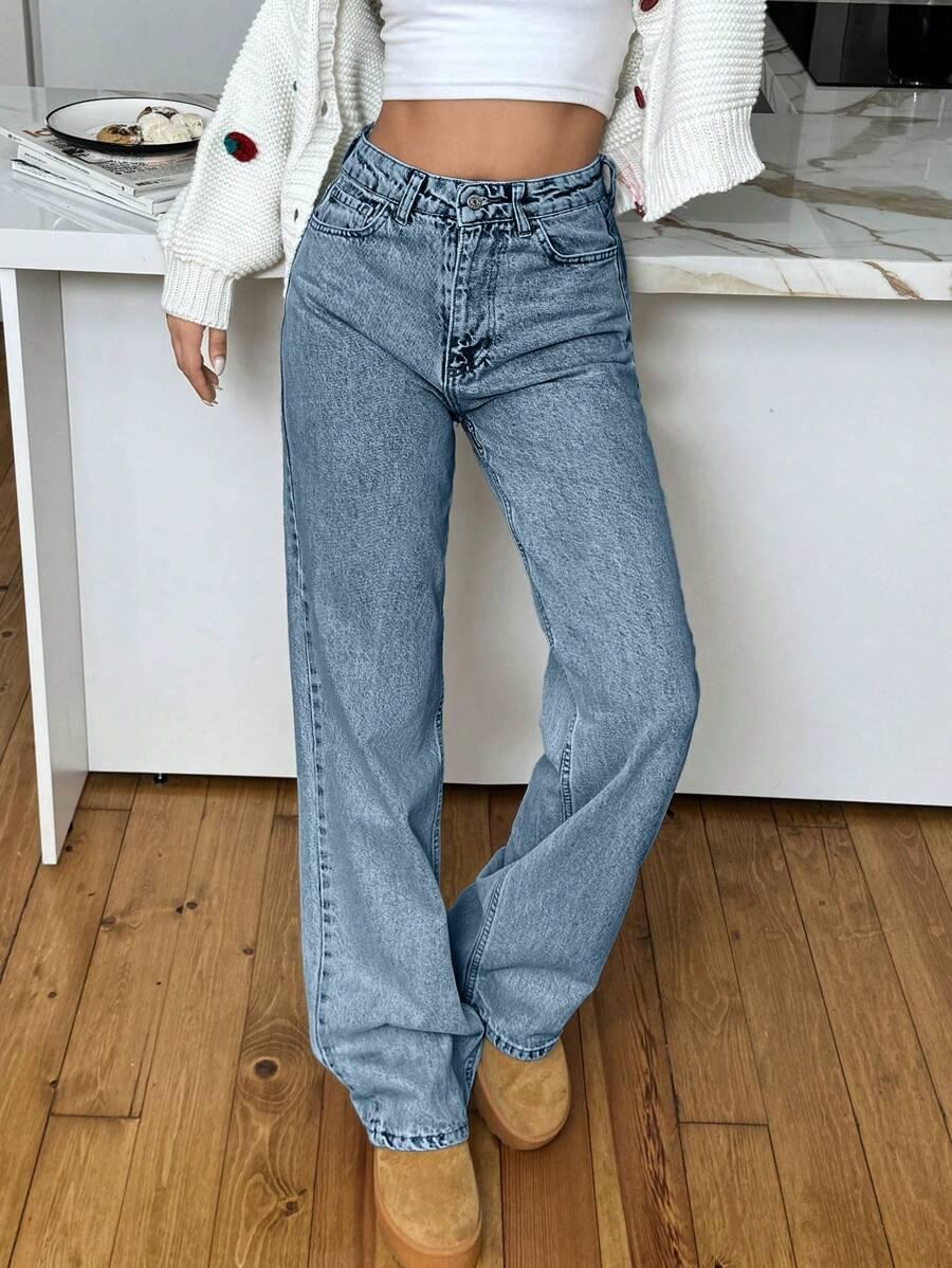 NIEBIESKIE SPODNIE JEANS